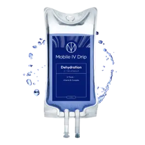 Mobile IV drip for dehydration treatment and vitamins.