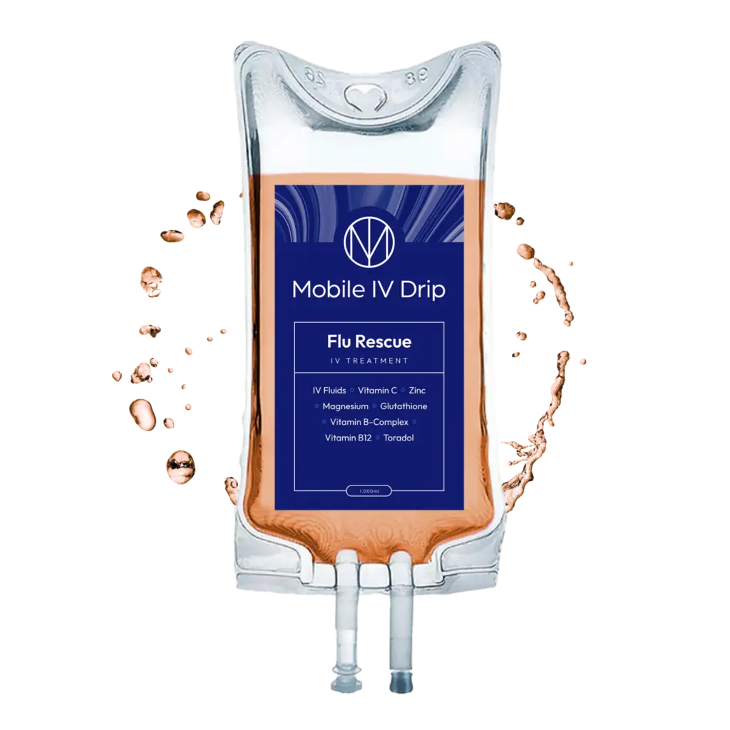 Mobile IV bag for flu treatment