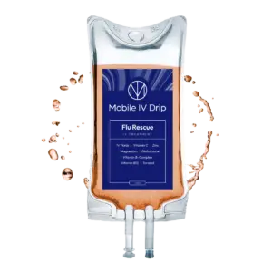 Mobile IV bag for flu treatment