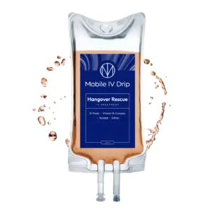 Mobile IV drip hangover rescue treatment bag