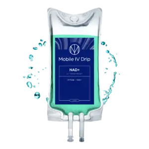 Mobile IV drip with NAD+ treatment.