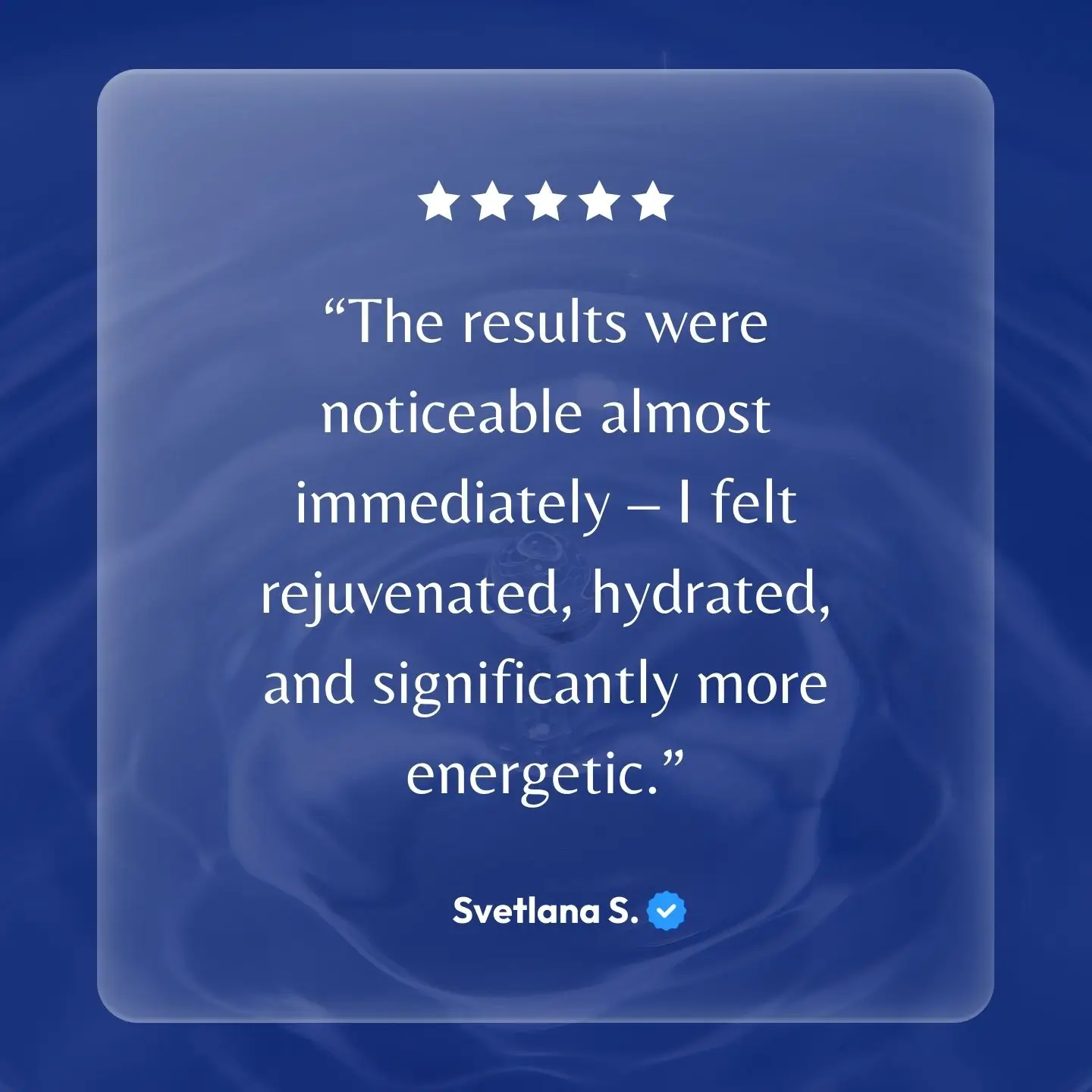 Performance Testimonial