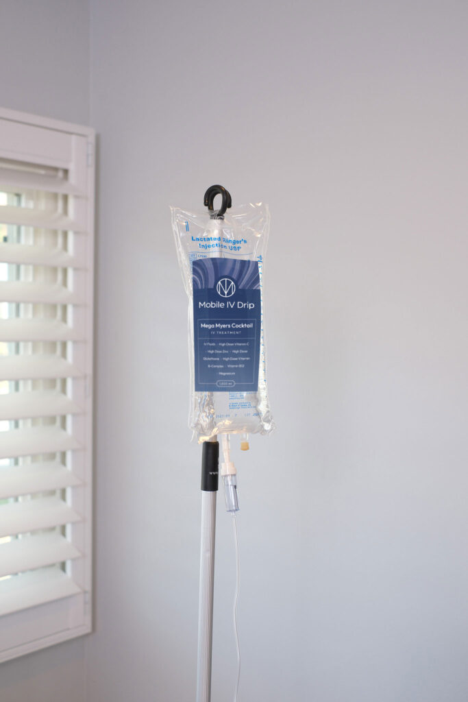 Mobile IV drip for vitamin treatment